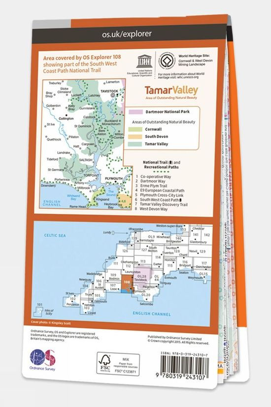Explorer Map 108 Lower Tamar Valley and Plymouth 2 Explorer Map 108 Lower Tamar Valley and Plymouth