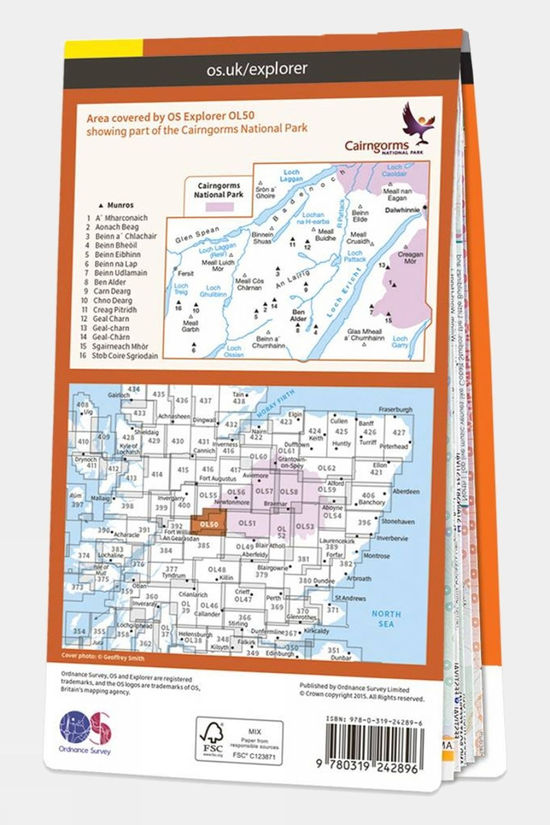 Explorer Map OL50 Ben Alder, Loch Ericht and Loch Laggan 2 Explorer Map OL50 Ben Alder, Loch Ericht and Loch Laggan