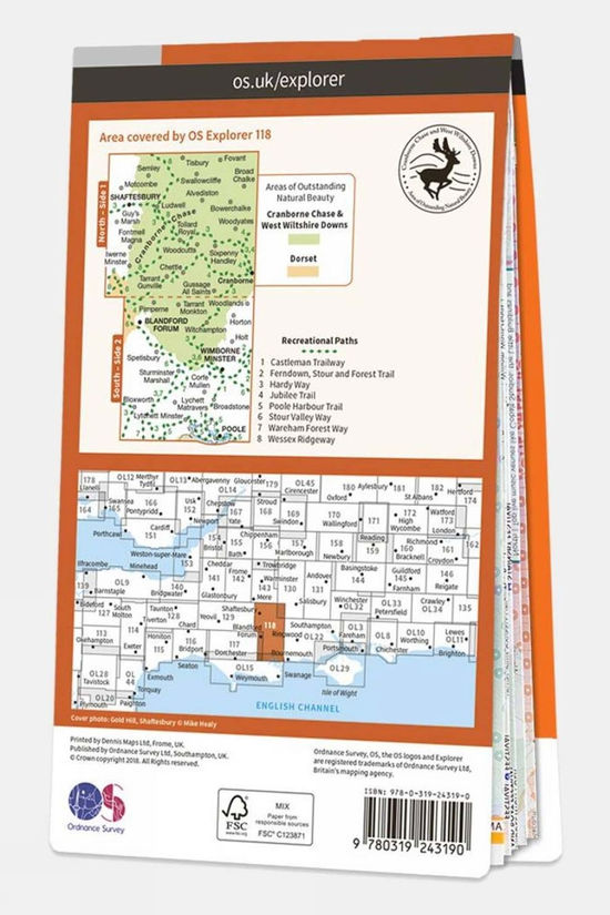 Active Explorer Map 118 Shaftesbury and Cranborne Chase 2 Active Explorer Map 118 Shaftesbury and Cranborne Chase