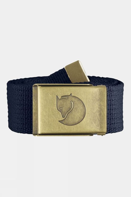 Mens Canvas Brass Belt