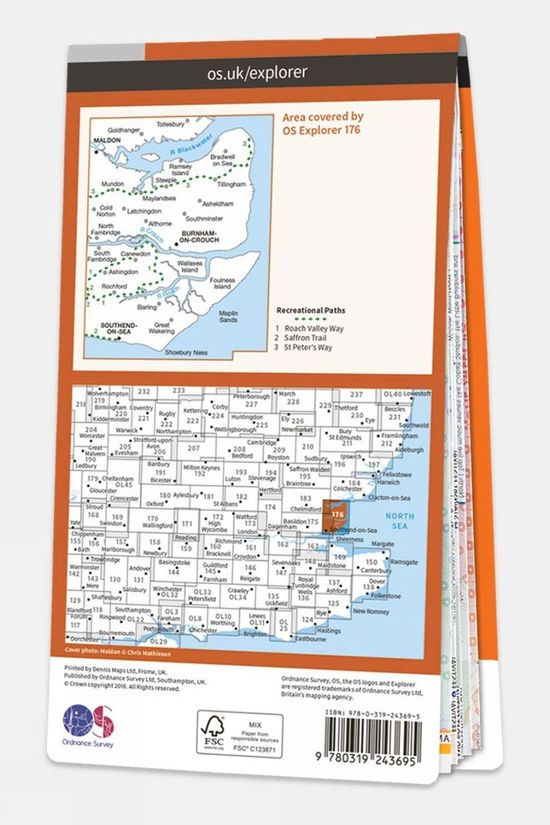 Explorer Map 176 Blackwater Estuary 2 Explorer Map 176 Blackwater Estuary