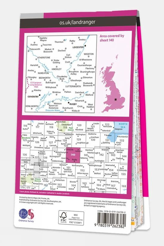 Landranger Map 140 Leicester, Coventry and Rugby 2 Landranger Map 140 Leicester, Coventry and Rugby