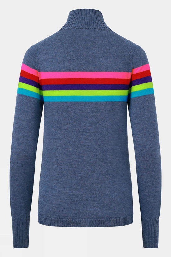 Womens Rainbow Merino Midlayer Top 2 Womens Rainbow Merino Midlayer Top