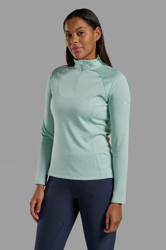 Womens Dart Zip Neck Base Layer Top 2 Womens Dart Zip Neck Base Layer Top