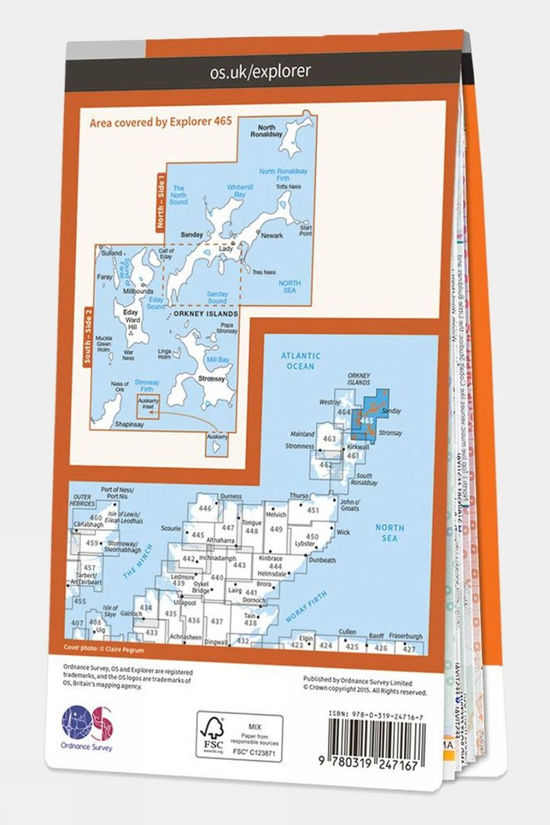Explorer Map 465 Orkney - Sanday, Eday, North Ronaldsay and Stronsay 2 Explorer Map 465 Orkney - Sanday, Eday, North Ronaldsay and Stronsay