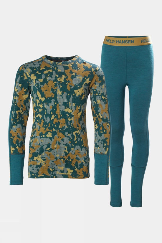 Juniors Graphic Lifa Merino Base Layer Set