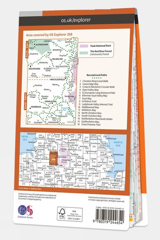Active Explorer Map 268 Wilmslow, Macclesfield and Congleton 2 Active Explorer Map 268 Wilmslow, Macclesfield and Congleton
