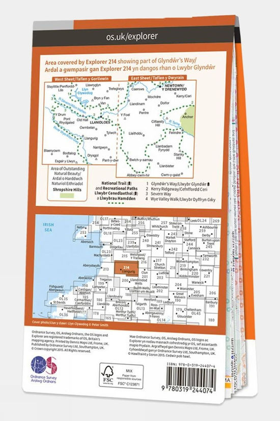Explorer Map 214 Llanidloes and Newtown 2 Explorer Map 214 Llanidloes and Newtown